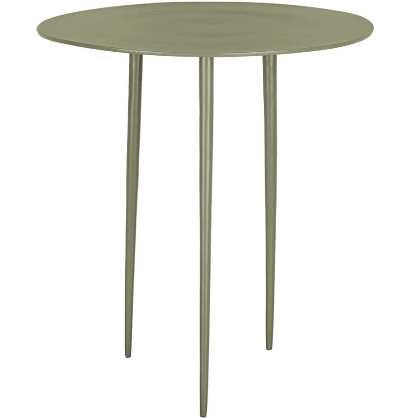 Time for home Zelený kovový odkládací stolek Létio 37 cm