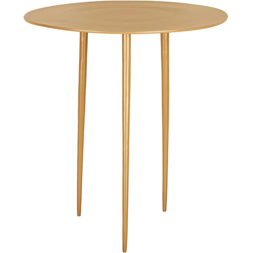Time for home Žlutý kovový odkládací stolek Létio 32 cm