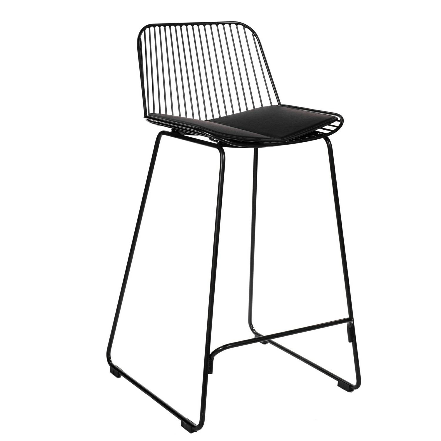 Culty Černá kovová barová židle Amelia 66 cm