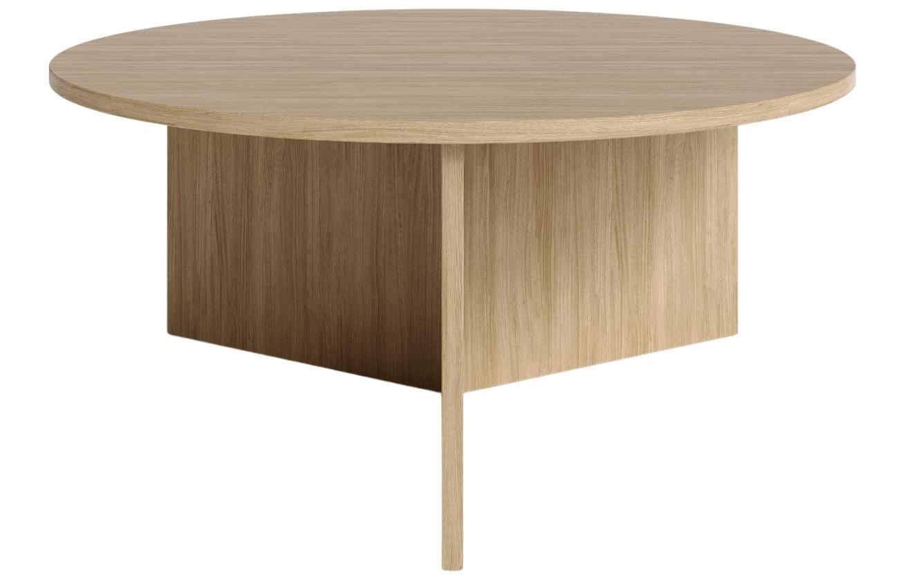Dubový kulatý konferenční stolek MOJO MINIMAL 90 cm