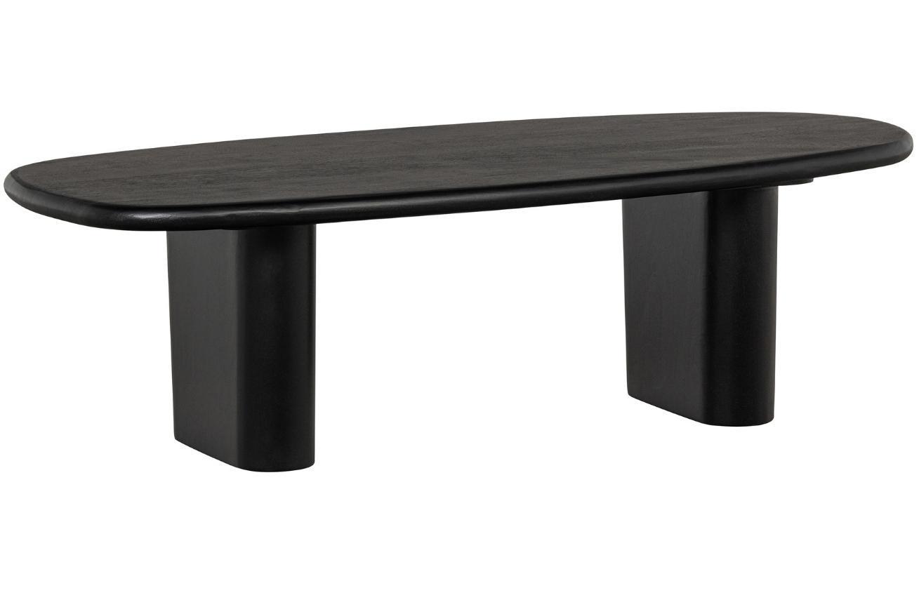 Hoorns Černý mangový konferenční stolek Kirck 135 x 60 cm