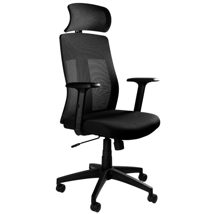 OfficeLab Černá látková kancelářská židle Frida