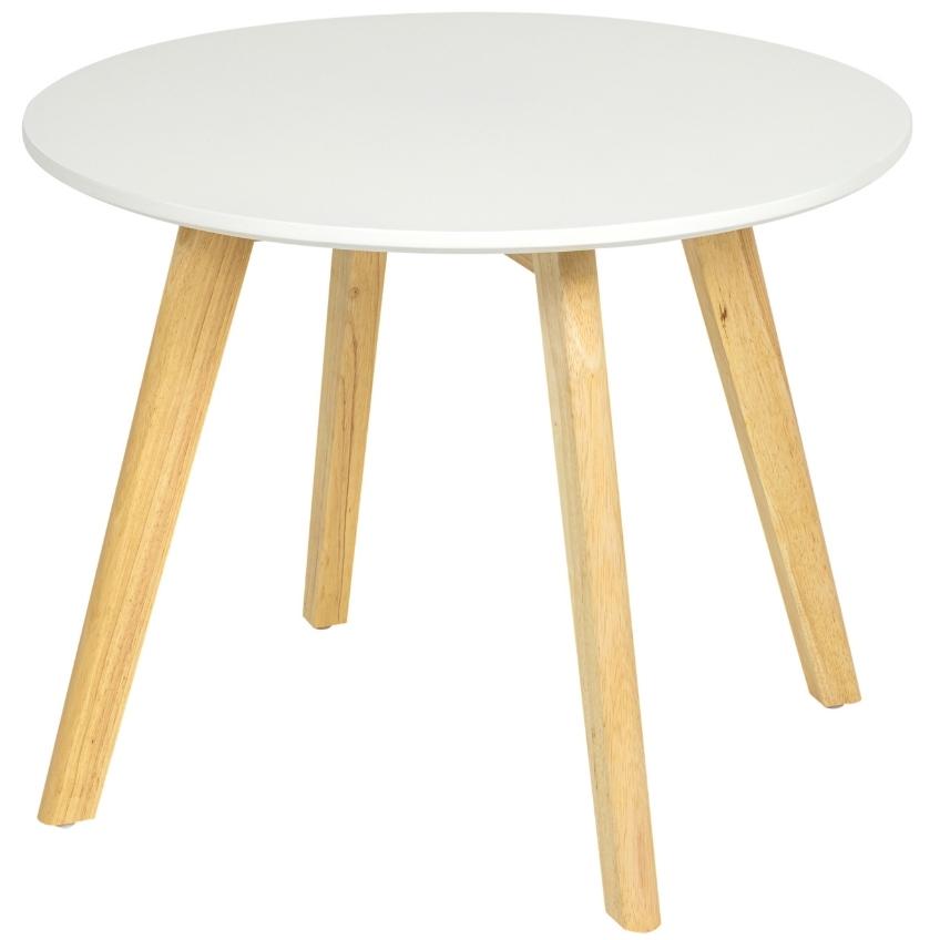 Bíle lakovaný dřevěný dětský stolek Quax Walsh 60 cm