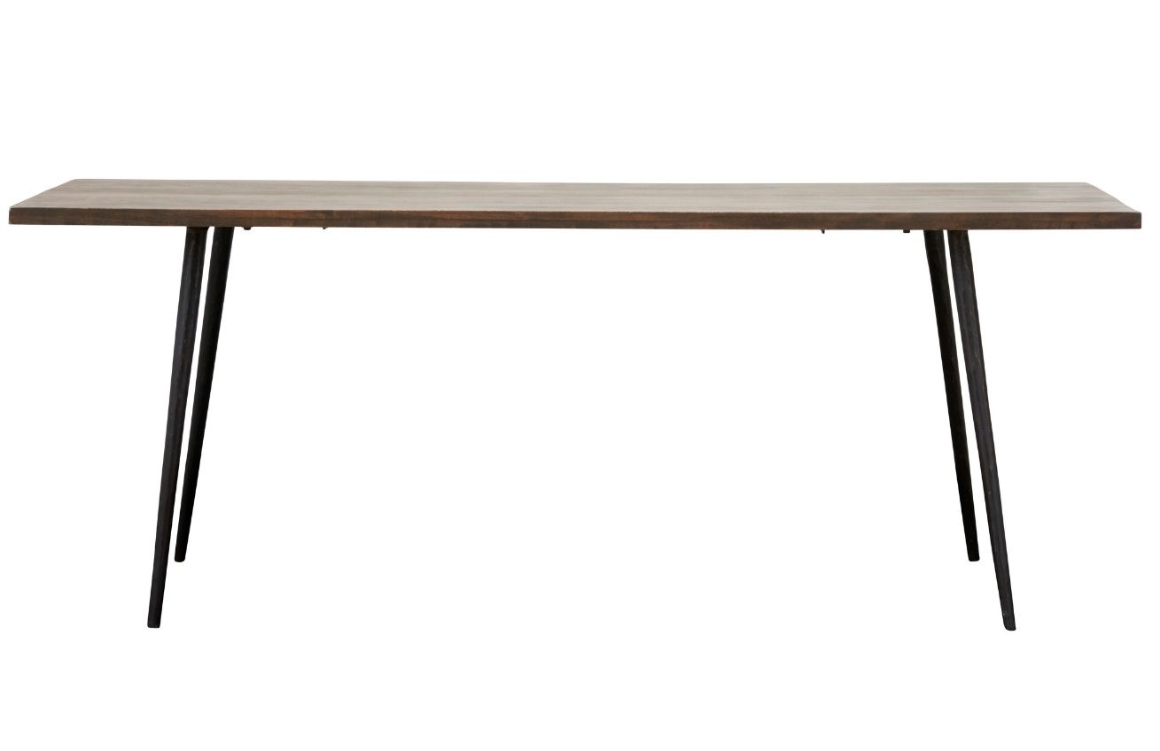 House Doctor Tmavě hnědý mangový jídelní stůl Club 200 x 80 cm