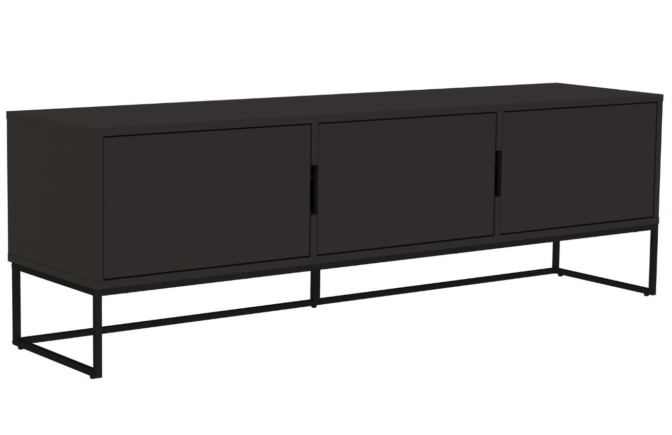 Matně černý lakovaný TV stolek Tenzo Lipp II. 176