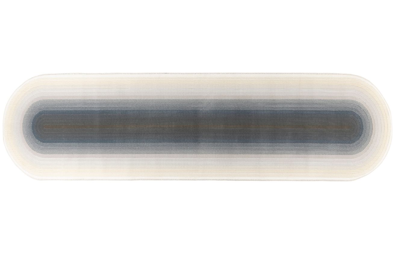 Modro bílý koberec ZUIVER OLYMPIC 67 x 245 cm