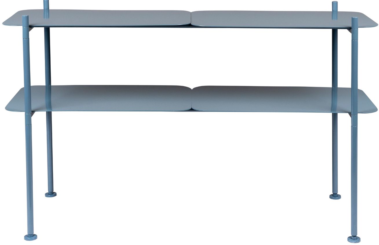 Modrý kovový modulární regál ZUIVER RIVER 100 x 35 cm