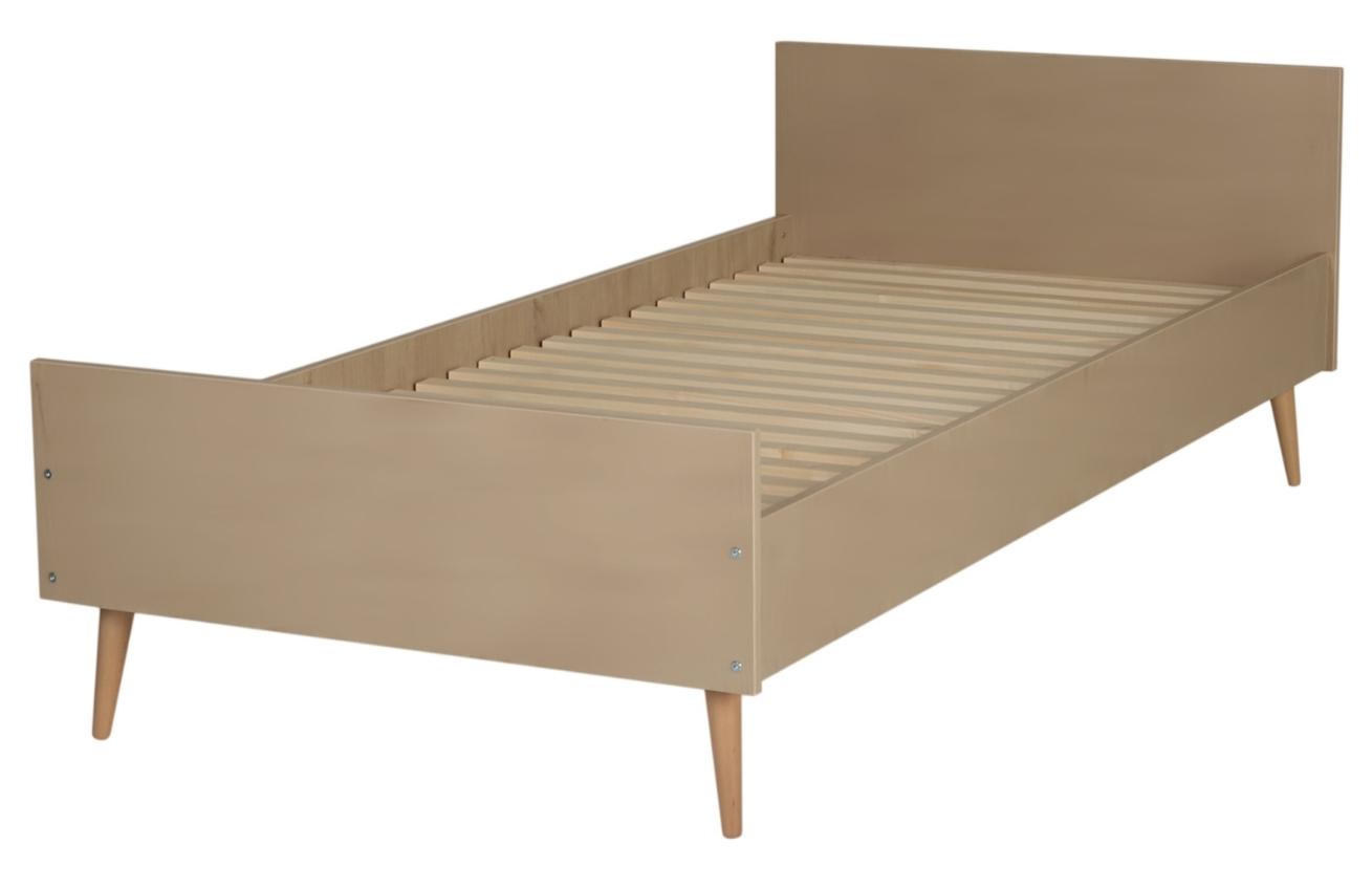 Béžová dětská postel Quax Cocoon 90 x 200 cm
