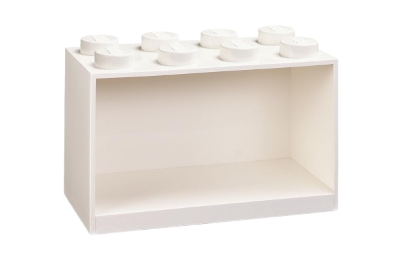 Bílá nástěnná police LEGO® Storage 21 x 32 cm