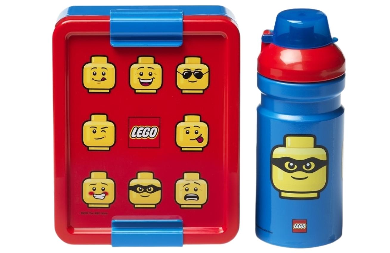 Červeno modrý svačinový set LEGO® ICONIC Classic