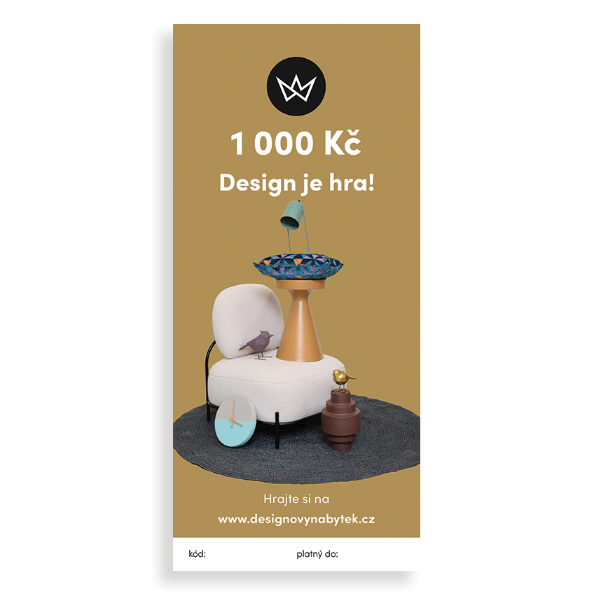 Design Project Dárkový e-poukaz v hodnotě 1000 Kč - Design je hra
