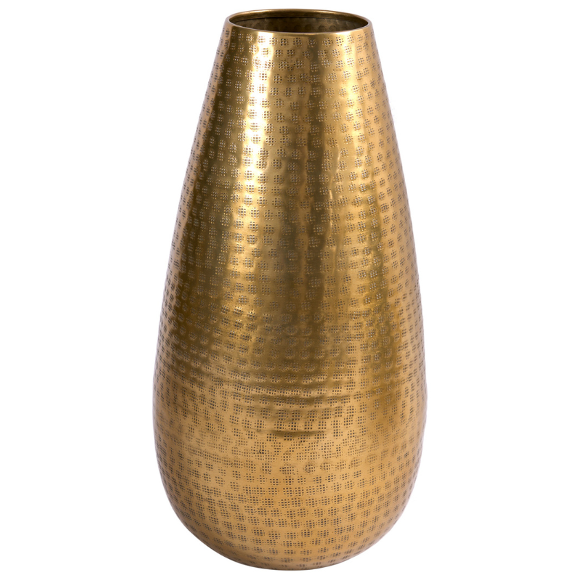 Moebel Living Zlatá hliníková váza Barrie 50 cm