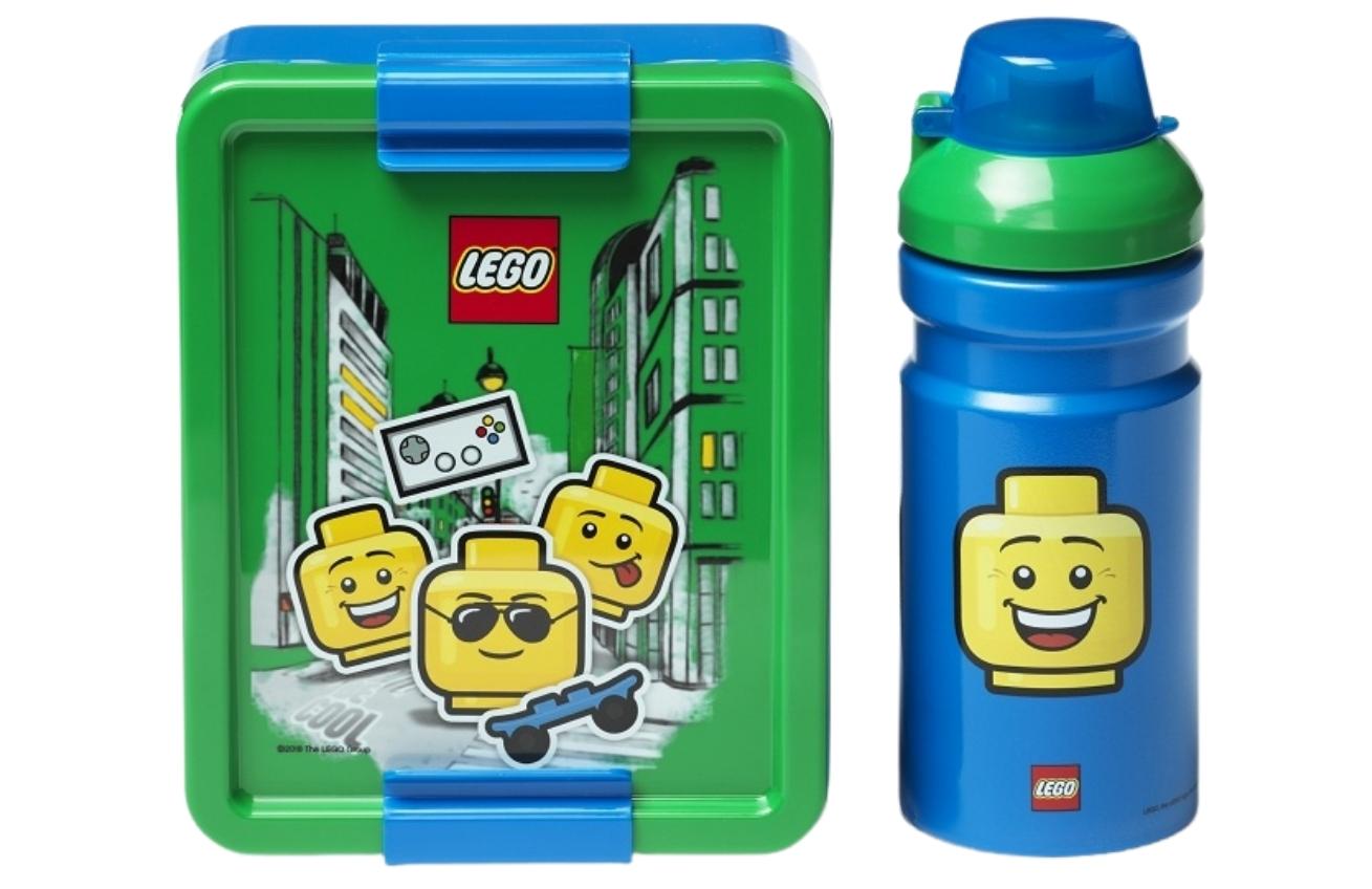 Zeleno modrý svačinový set LEGO® ICONIC Boy