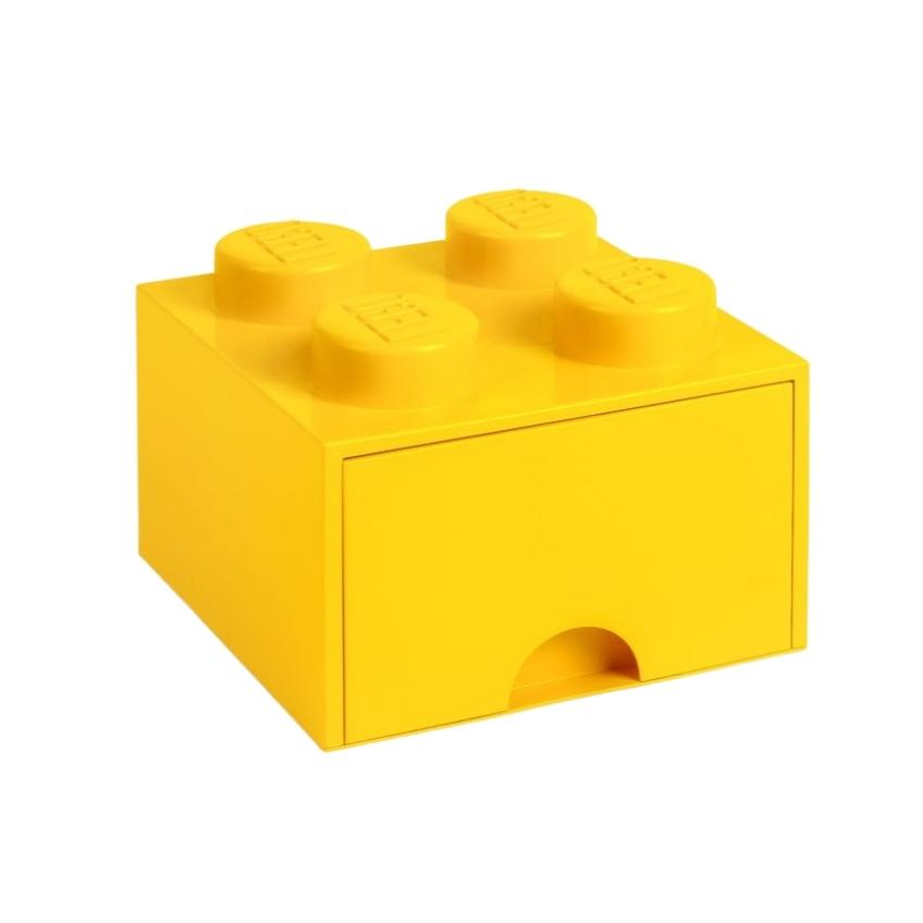 Žlutý úložný box LEGO® Storage 25 x 25 cm