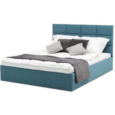 Čalouněná postel TORES s pěnovou matrací rozměr 180x200 cm Béžová