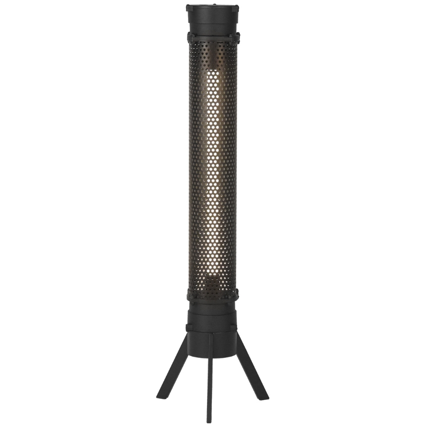 Černá kovová stojací lampa LABEL51 Tube 93 cm