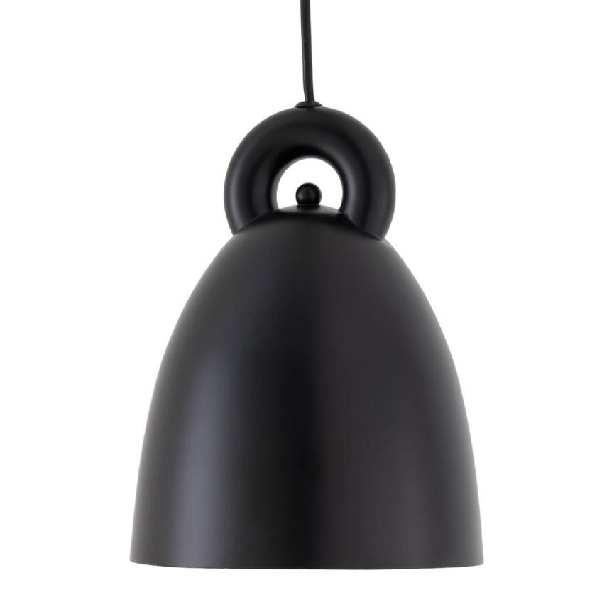 Černé kovové závěsné světlo Somcasa Segart 20 cm