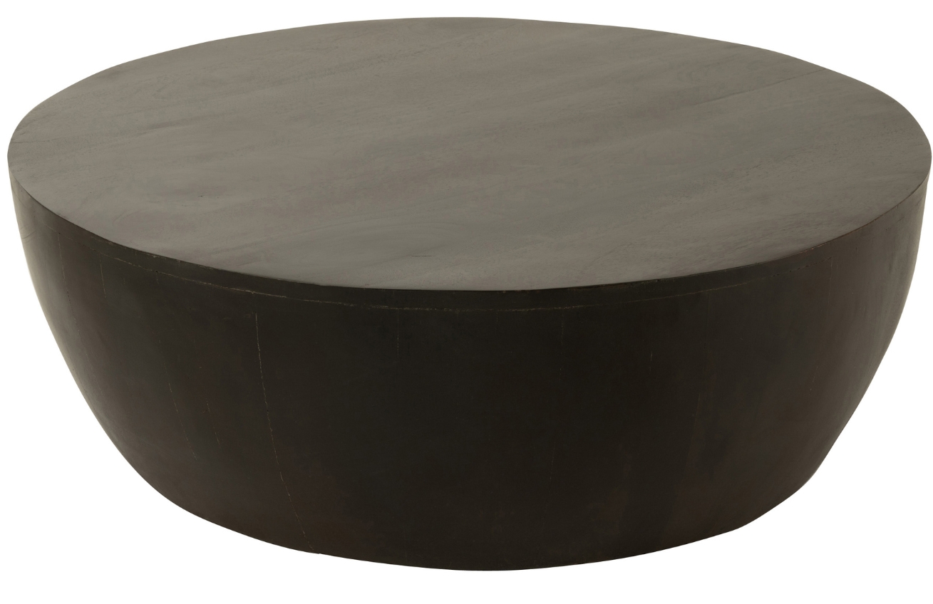 Černý dřevěný konferenční stolek J-line Razat 88