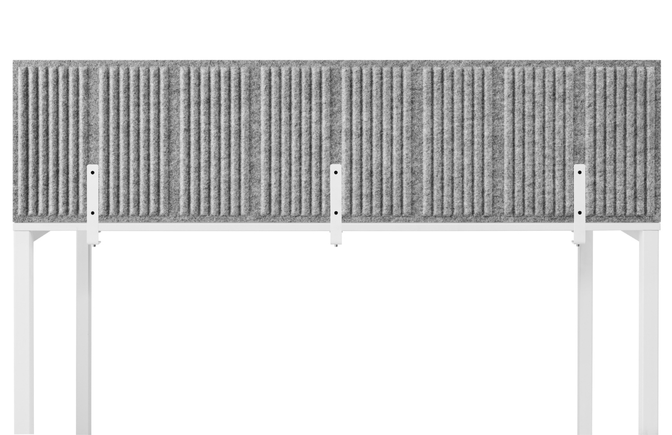 Šedý stolní akustický panel Marbet Felt Cell 160 x 40 cm