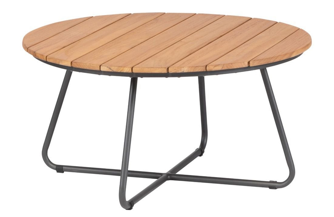 Hoorns Teakový zahradní odkládací stolek Beemo 80 cm