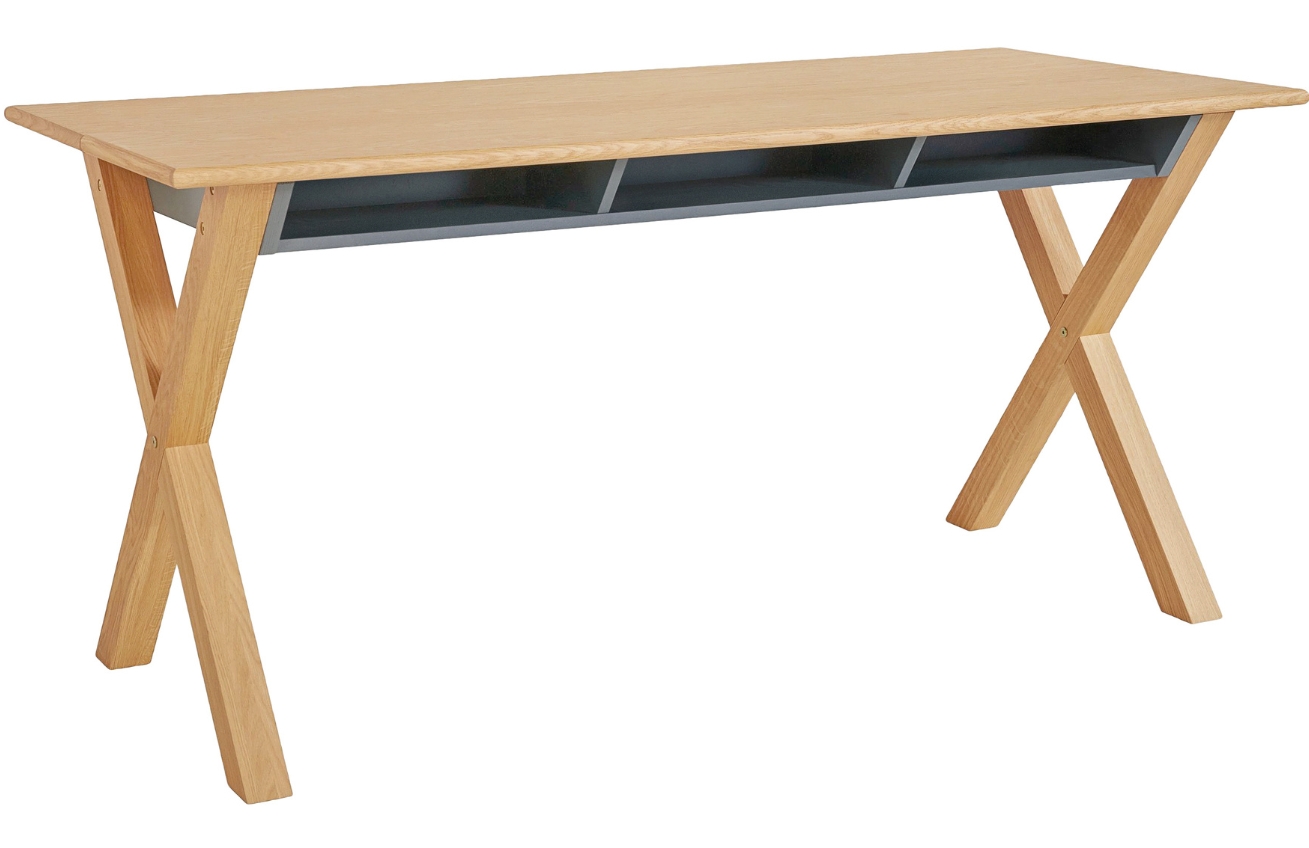 Dubový rozkládací pracovní stůl Woodman Luca 160 x 70 cm