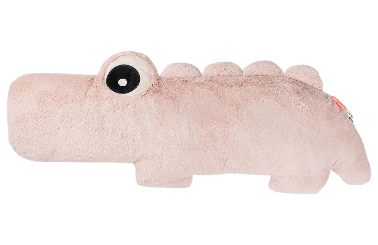 Růžový plyšový krokodýl Done by Deer Croco 100 cm