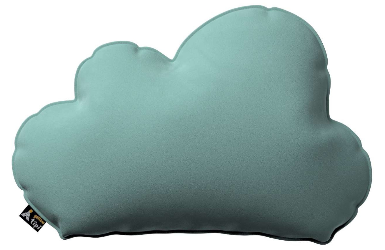 Yellow Tipi Mátově zelený polštář ve tvaru mráčku Soft Cloud 55 cm