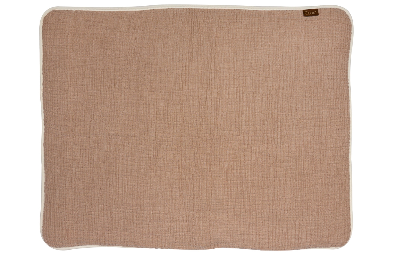 Korálově růžová mušelínová dětská deka Quax Natural 80 x 65 cm