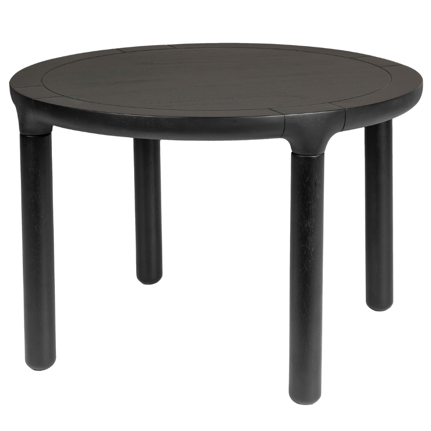 Černý dubový konferenční stolek ZUIVER STORM 60 cm