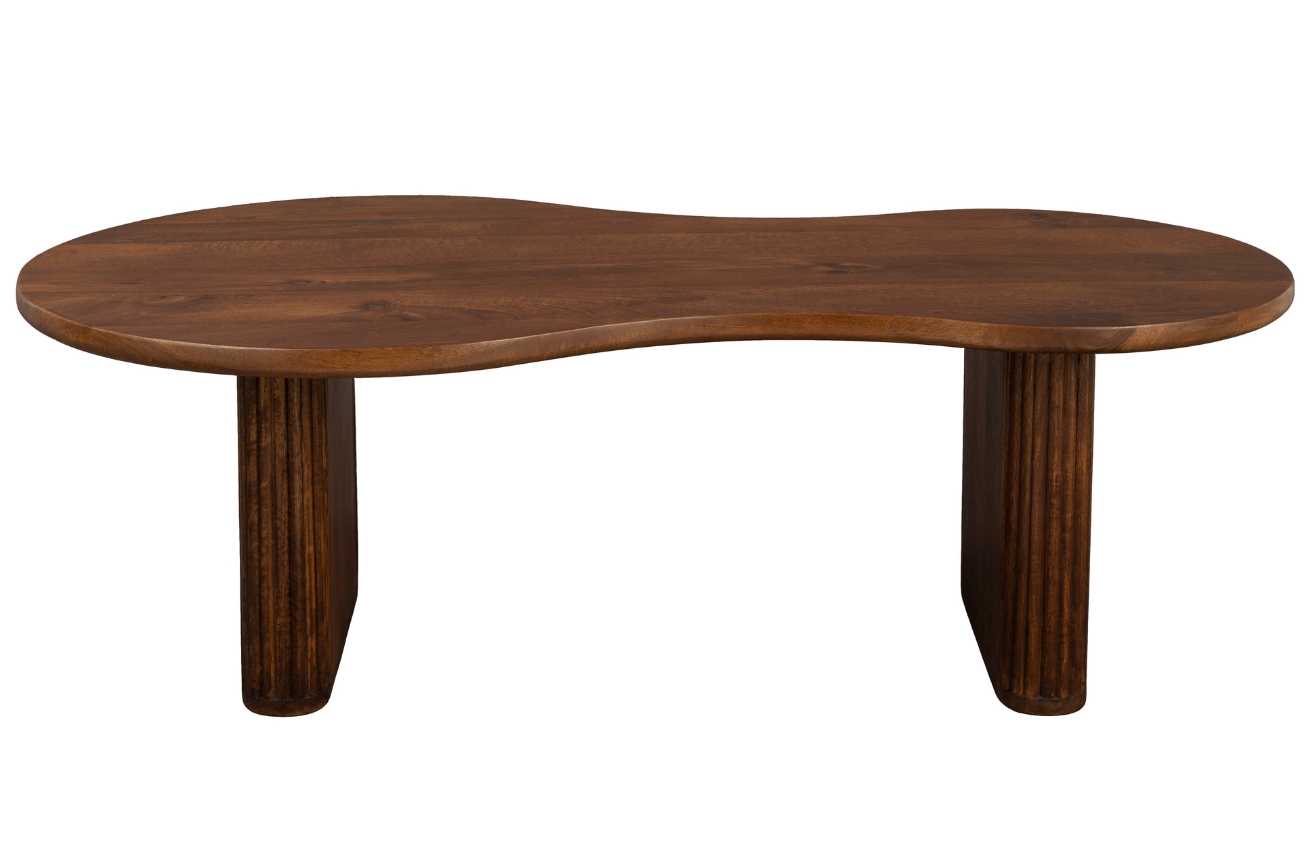 Hnědý dřevěný konferenční stolek DUTCHBONE TILON