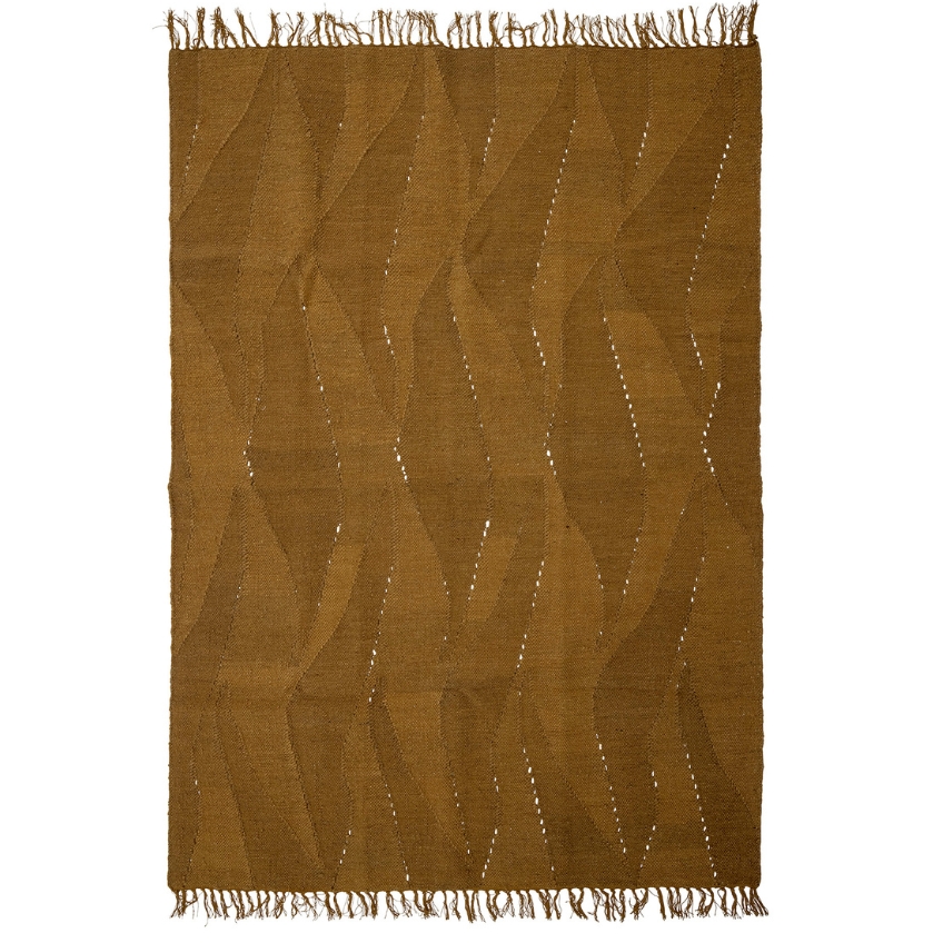 Hnědý vlněný koberec Bloomingville Zola 140 x 200 cm