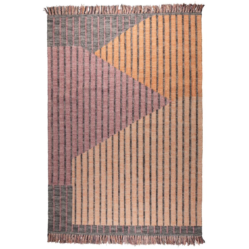 Oranžovo-růžový bavlněný koberec DUTCHBONE HAMPTON 200 x 300 cm