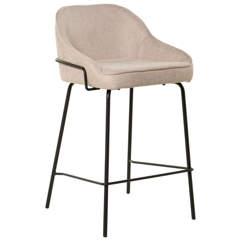 Béžová čalouněná barová židle Somcasa Arny 66 cm