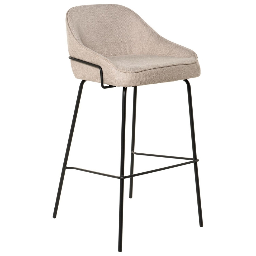 Béžová čalouněná barová židle Somcasa Louis 76