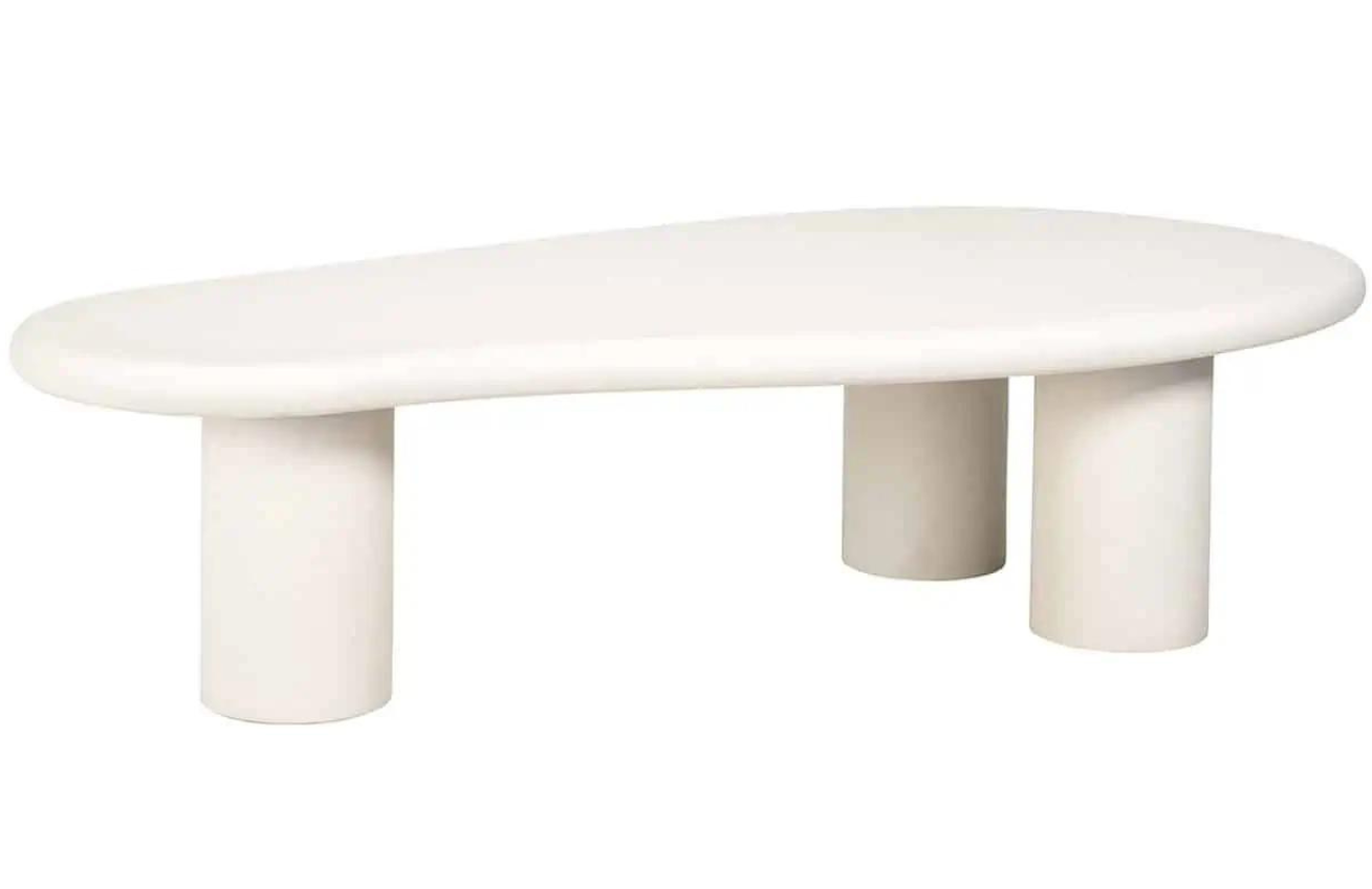 Bílý konferenční stolek Richmond Bloomstone 160 x 80 cm