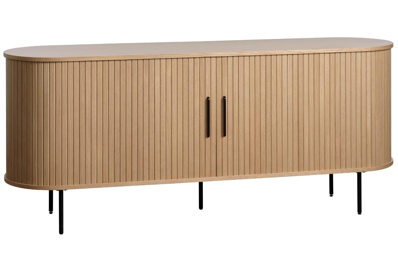 Dubová komoda Unique Furniture Nola 180 x 45 cm