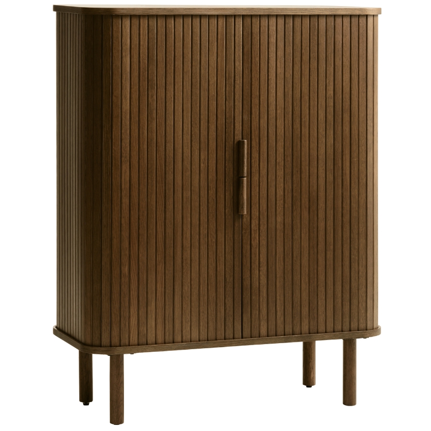 Hnědá dubová komoda Unique Furniture Cavo 113 x 90 cm