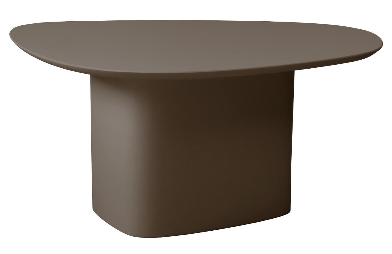 Hnědý lakovaný konferenční stolek RAGABA CELLS 90 x 55 cm