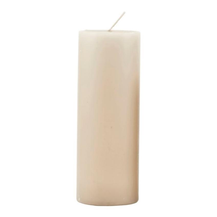 House Doctor Neparfémovaná bílá svíčka Linen 20 cm
