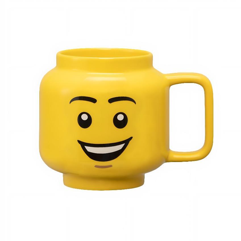 Žlutý keramický hrnek LEGO® Šťastný chlapec 530 ml