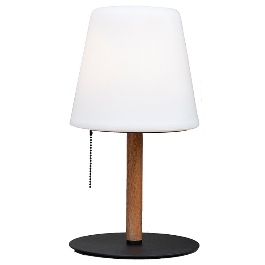 Bílá plastová nabíjecí stolní LED lampa Halo Design Northern 30 cm
