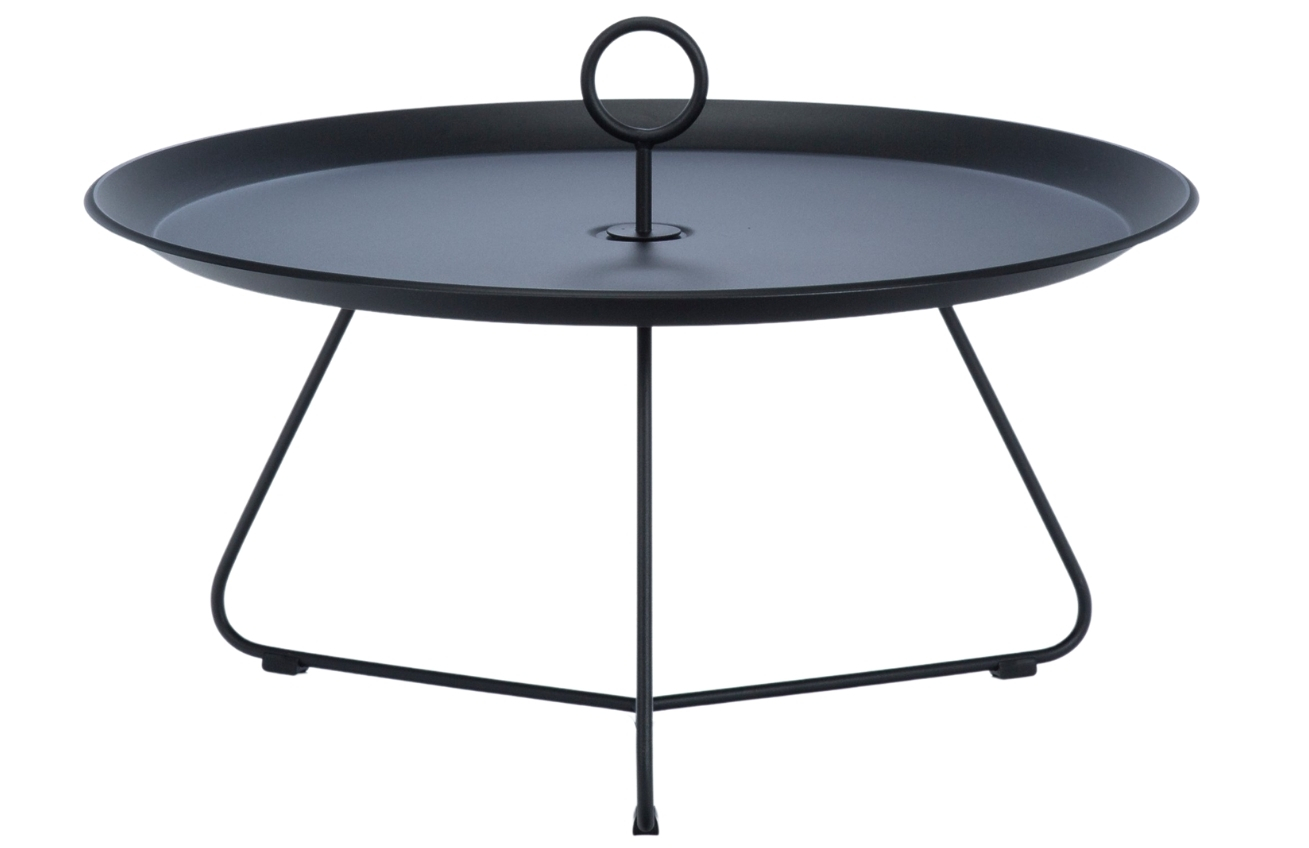 Černý kovový konferenční stolek HOUE Eyelet 70 cm