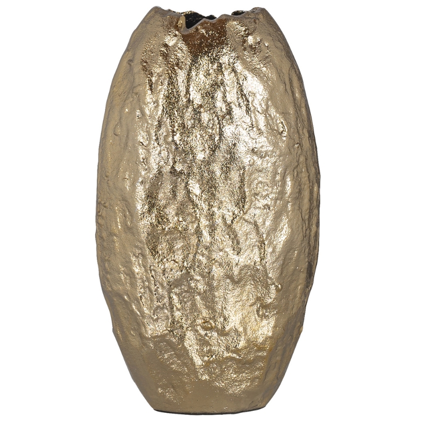 Richmond Zlatá kovová váza Liona 31 cm