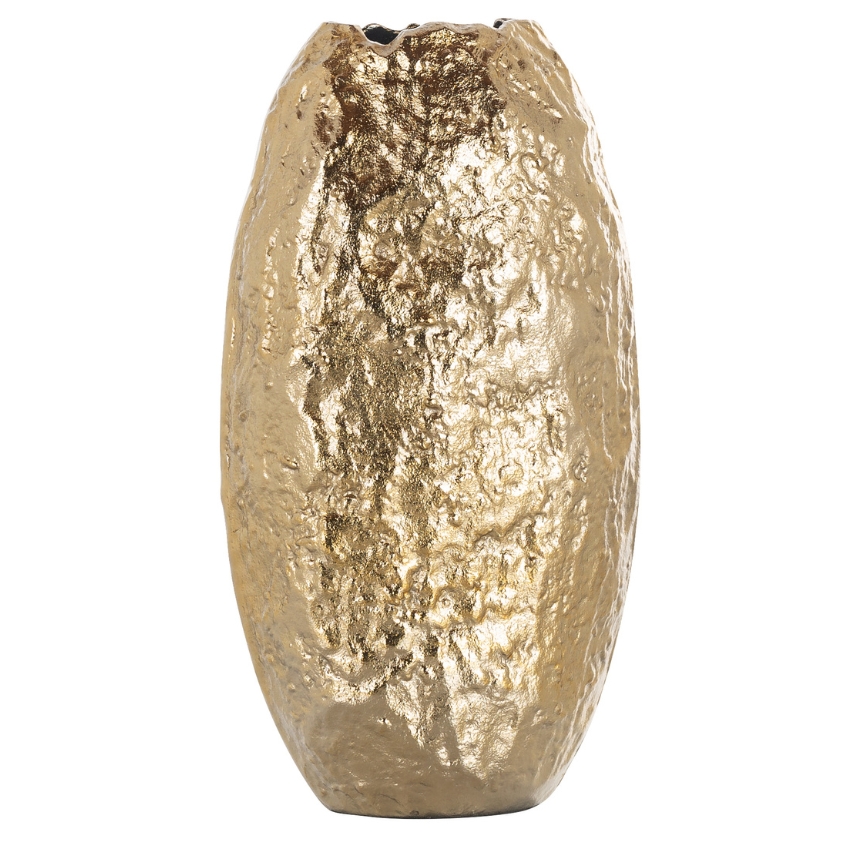 Richmond Zlatá kovová váza Liona 38 cm