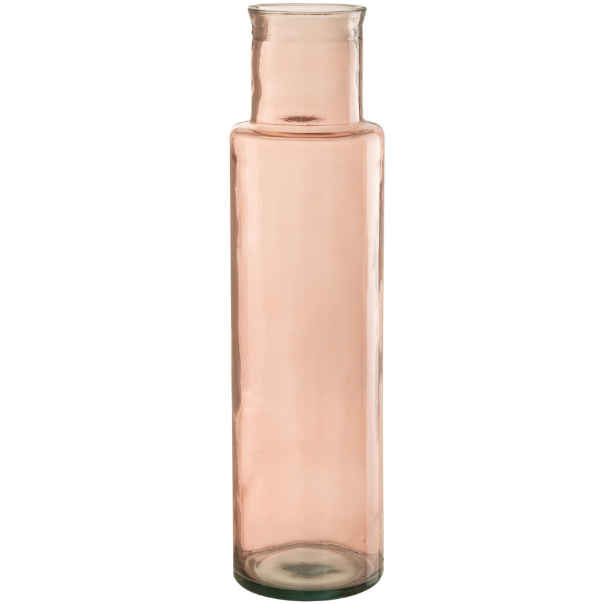Růžová skleněná váza J-Line Dalen 54
