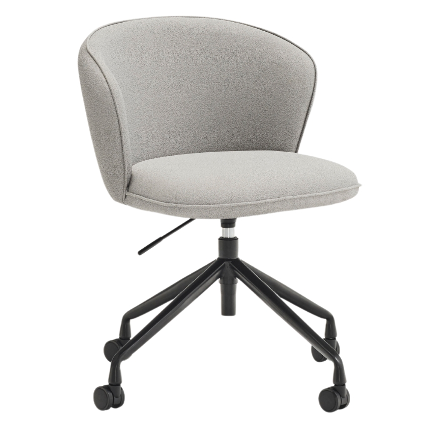 Světle šedá čalouněná kancelářská židle Teulat Add