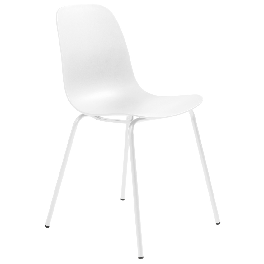 Bílá plastová jídelní židle Unique Furniture Whitby