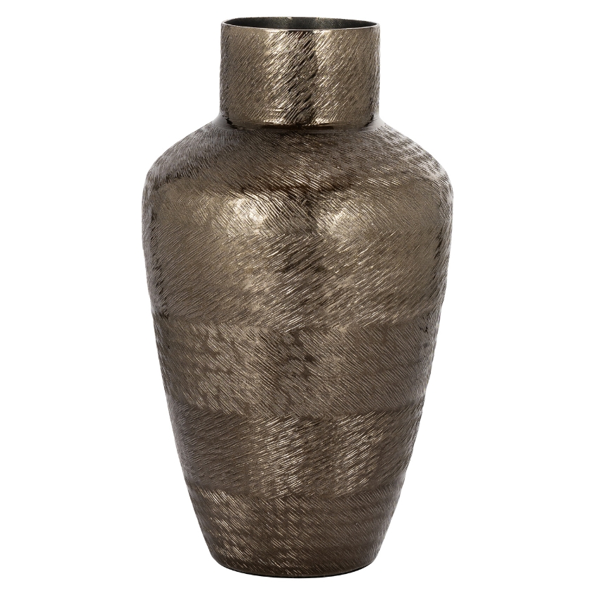 Černá kovová váza Richmond Joah 29 cm