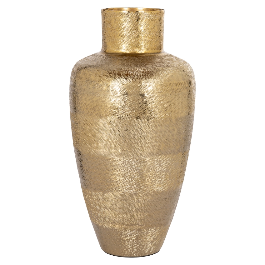 Zlatá kovová váza Richmond Joah 39 cm