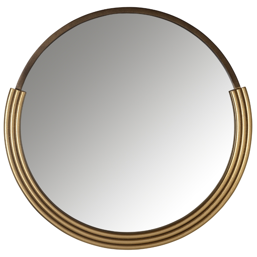 Zlaté závěsné zrcadlo Richmond Afton 60 cm